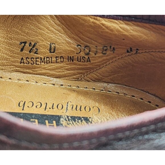 Florsheim Comfortech Burgundy‎ Leather Tassel Loafer Shoes Men\'s Size 7.5 D USA main image 8